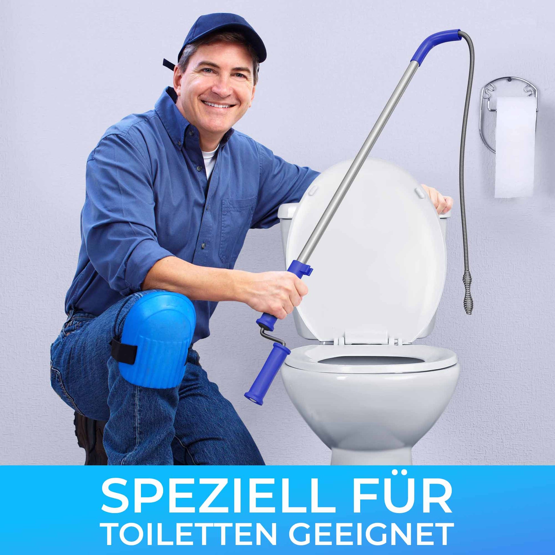 Spirale de nettoyage de tuyaux pour toilettes-1,8 mètre-avec instructions  vidéo – Meisterfaktur